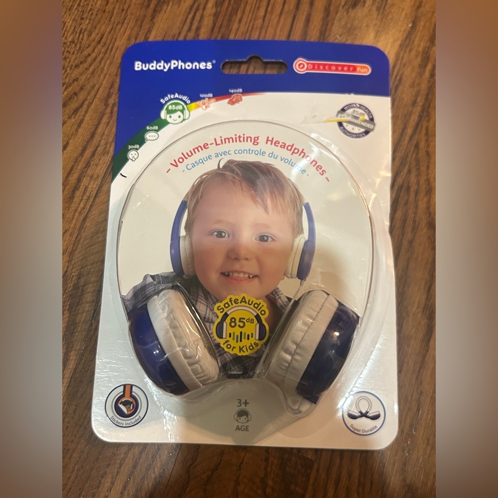 Blue and White Kids' Headphones